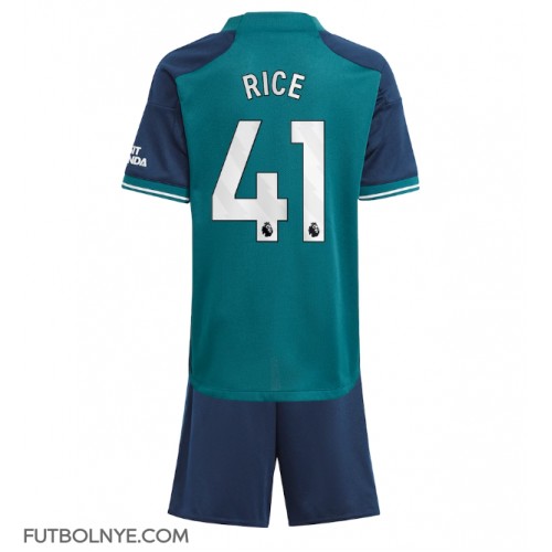 Camiseta Arsenal Declan Rice #41 Tercera Equipación para niños 2023-24 manga corta (+ pantalones cortos)